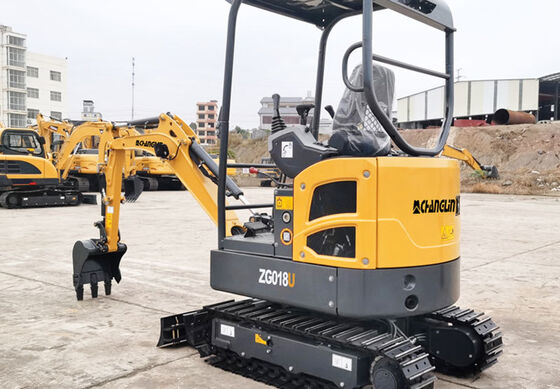 ZG017SMini Excavator تصميم إرغونومي مع مساحة قيادة واسعة